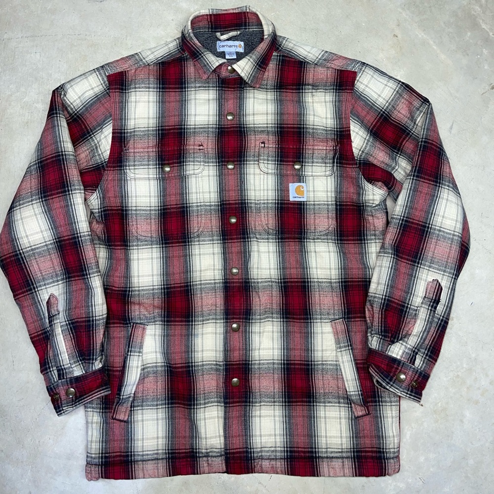 Carhartt Hubbard Sherpa Lined Flannel Jacket